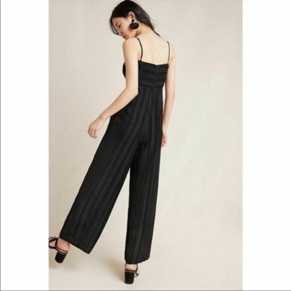 NWT Anthropologie Black Endless Rose Jumpsuit - Picture 2 of 8